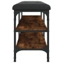 Schuhbank Holzwerkstoff Eiche geräuchert 102x32x47 cm von , Bänke für Hallen und Lager - Ref: Foro24-835164, Preis: 62,86 €, ...