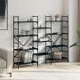 Engineered wood black shelf 160x28.5x136.5 cm by , Bookcases and shelves - Ref: Foro24-838873, Price: 100,47 €, Discount: %