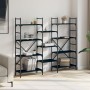 Regal aus schwarzem Holzwerkstoff 160x28,5x136,5 cm von , Bücherregale und Regale - Ref: Foro24-838873, Preis: 101,72 €, Raba...
