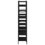 Regal aus schwarzem Holzwerkstoff 160x28,5x136,5 cm von , Bücherregale und Regale - Ref: Foro24-838873, Preis: 101,72 €, Raba...