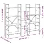 Engineered wood black shelf 160x28.5x136.5 cm by , Bookcases and shelves - Ref: Foro24-838873, Price: 100,47 €, Discount: %