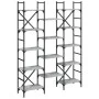 Sonoma Regal aus grauem Holzwerkstoff 127,5x28,5x172,5 cm von , Bücherregale und Regale - Ref: Foro24-838871, Preis: 109,41 €...