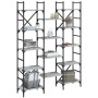 Engineered wood bookshelf in Sonoma gray, 127.5x28.5x172.5 cm by , Bookcases and shelves - Ref: Foro24-838871, Price: 110,81 ...