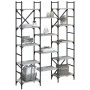 Sonoma Regal aus grauem Holzwerkstoff 127,5x28,5x172,5 cm von , Bücherregale und Regale - Ref: Foro24-838871, Preis: 109,41 €...