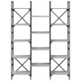 Sonoma Regal aus grauem Holzwerkstoff 127,5x28,5x172,5 cm von , Bücherregale und Regale - Ref: Foro24-838871, Preis: 110,81 €...