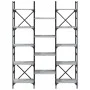Sonoma Regal aus grauem Holzwerkstoff 127,5x28,5x172,5 cm von , Bücherregale und Regale - Ref: Foro24-838871, Preis: 109,41 €...