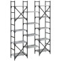 Engineered wood bookshelf in Sonoma gray, 127.5x28.5x172.5 cm by , Bookcases and shelves - Ref: Foro24-838871, Price: 110,81 ...