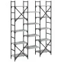 Sonoma Regal aus grauem Holzwerkstoff 127,5x28,5x172,5 cm von , Bücherregale und Regale - Ref: Foro24-838871, Preis: 109,41 €...