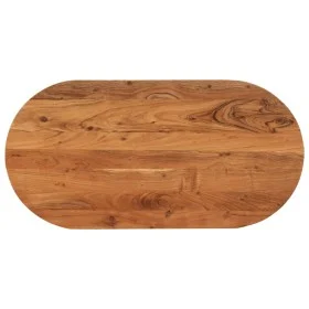 Ovale Tischplatte aus massivem Akazienholz 80x40x3,8 cm von , Tischplatten - Ref: Foro24-370092, Preis: 62,93 €, Rabatt: %
