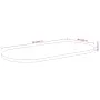 Ovale Tischplatte aus massivem Akazienholz 80x40x3,8 cm von , Tischplatten - Ref: Foro24-370092, Preis: 63,07 €, Rabatt: %