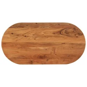 Ovale Tischplatte aus massivem Akazienholz 100x50x2,5 cm von , Tischplatten - Ref: Foro24-370086, Preis: 65,15 €, Rabatt: %