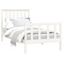Estructura de cama con cabecero madera de pino blanco 100x200cm de , Camas y somieres - Ref: Foro24-3188197, Precio: 151,55 €...