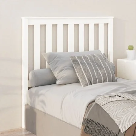 Cabecero de cama madera maciza de pino blanco 106x6x101 cm de , Cabeceros y pies de cama - Ref: Foro24-818506, Precio: 60,42 ...