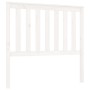Bettkopfteil aus massivem weißem Kiefernholz, 106 x 6 x 101 cm von , Kopf- und Fußteile - Ref: Foro24-818506, Preis: 61,46 €,...