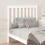 Bettkopfteil aus massivem weißem Kiefernholz, 106 x 6 x 101 cm von , Kopf- und Fußteile - Ref: Foro24-818506, Preis: 61,46 €,...