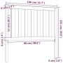Cabecero de cama madera maciza de pino blanco 106x6x101 cm de , Cabeceros y pies de cama - Ref: Foro24-818506, Precio: 60,42 ...