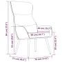 Dark gray fabric relaxation armchair by , Armchairs - Ref: Foro24-341072, Price: 99,70 €, Discount: %