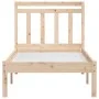 Estructura de cama individual pequeña madera maciza 75x190 cm de , Camas y somieres - Ref: Foro24-3100549, Precio: 81,69 €, D...