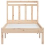 Small solid wood single bed frame 75x190 cm by , Beds and slatted bases - Ref: Foro24-3100549, Price: 85,17 €, Discount: %