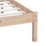 Kleines Einzelbettgestell aus Massivholz, 75 x 190 cm von , Betten und Lattenroste - Ref: Foro24-3100549, Preis: 81,61 €, Rab...