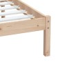 Small solid wood single bed frame 75x190 cm by , Beds and slatted bases - Ref: Foro24-3100549, Price: 85,17 €, Discount: %