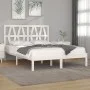 Estructura de cama madera maciza pino blanco 120x190 cm de , Camas y somieres - Ref: Foro24-3103969, Precio: 131,91 €, Descue...