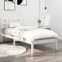 Massives Bettgestell aus weißem Kiefernholz, 100 x 200 cm von , Betten und Lattenroste - Ref: Foro24-3105396, Preis: 97,19 €,...