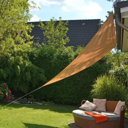 HI Beige triangular sail awning 3.6x3.6x3.6 m by HI, Umbrellas - Ref: Foro24-423917, Price: 20,74 €, Discount: %