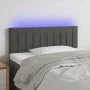 Cabecero con LED de terciopelo gris oscuro 80x5x78/88 cm de , Cabeceros y pies de cama - Ref: Foro24-3121881, Precio: 36,63 €...