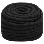 Intense black polypropylene boat rope 20 mm 50 m by , Ropes and metal cords - Ref: Foro24-152527, Price: 74,17 €, Discount: %