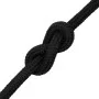 Intense black polypropylene boat rope 20 mm 50 m by , Ropes and metal cords - Ref: Foro24-152527, Price: 74,17 €, Discount: %