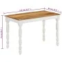 Esstisch aus massivem Mangoholz, 110 x 60 x 76 cm von , Küchen- und Esstische - Ref: Foro24-337839, Preis: 220,85 €, Rabatt: %