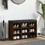 Shoe bench engineered wood oak brown 82x32x50 cm by , Benches for halls and storage - Ref: Foro24-835109, Price: 75,63 €, Dis...