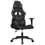 Silla gaming de masaje cuero sintético negro y camuflaje en Sillas gaming | Comprar online en Foro24