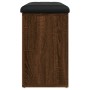 Schuhbank aus Holzwerkstoff Eiche braun 82x32x50 cm von , Bänke für Hallen und Lager - Ref: Foro24-835109, Preis: 76,79 €, Ra...