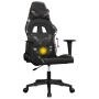 Silla gaming de masaje cuero sintético negro y camuflaje en Sillas gaming | Comprar online en Foro24