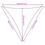 Toldo de vela HDPE verde claro 160 g/m² 4,5x4,5x4,5 m