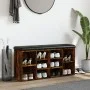 Shoe bench engineered wood smoked oak 102x32x50 cm by , Benches for halls and storage - Ref: Foro24-835114, Price: 84,42 €, D...