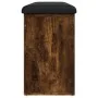 Shoe bench engineered wood smoked oak 102x32x50 cm by , Benches for halls and storage - Ref: Foro24-835114, Price: 84,42 €, D...