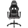 Silla gaming de masaje cuero sintético negro y gris en Sillas gaming | Comprar online en Foro24