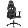 Silla gaming de masaje cuero sintético negro y gris en Sillas gaming | Comprar online en Foro24