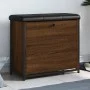 Shoe bench with folding drawer brown oak 62x32x56 cm by , Benches for halls and storage - Ref: Foro24-835121, Price: 67,76 €,...