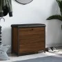 Shoe bench with folding drawer brown oak 62x32x56 cm by , Benches for halls and storage - Ref: Foro24-835121, Price: 67,76 €,...