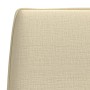 Banco de tela color crema 100x75x76 cm en Bancos | Comprar online en Foro24