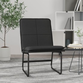 Sillón de cuero sintético negro 54x75x76 cm en Sillones | Comprar online en Foro24