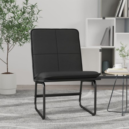 Sillón de cuero sintético negro 54x75x76 cm en Sillones | Comprar online en Foro24