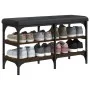Shoe bench engineered wood oak brown 82x32x47 cm by , Benches for halls and storage - Ref: Foro24-835161, Price: 57,56 €, Dis...