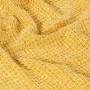 Manta de algodón amarillo mostaza 220x250 cm de vidaXL, Mantas - Ref: Foro24-133763, Precio: 53,08 €, Descuento: %