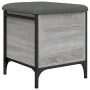 Sonoma gray engineered wood storage bench 42x42x45 cm by , Benches for halls and storage - Ref: Foro24-835135, Price: 50,59 €...