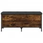Engineered wood storage bench smoked oak 102x42x45 cm by , Benches for halls and storage - Ref: Foro24-835149, Price: 87,73 €...